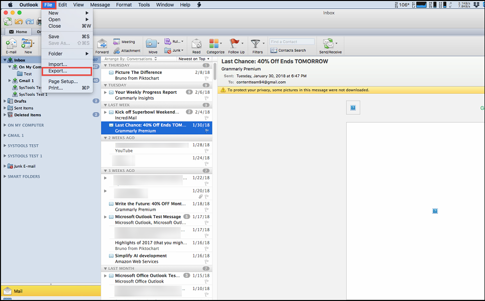 olm to gmail outlook for mac